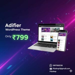 Adifier WordPress Theme – Premium Classified & Marketplace Theme for Only ₹799